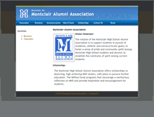 Tablet Screenshot of montclairalumni.org